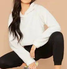 Plush Cropped Teddybear Hoodie