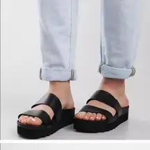 Reef Womens Cushion Vista Hi Padded Insole Slide Sandals