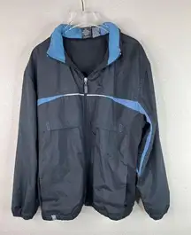 Vintage Starter Windbreaker Jacket Light Blue Size S 90s Y2K Corpcore Retro