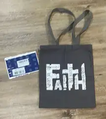 Gray Faith Tote Bag 13x16 inches comes with laminated bible tabs