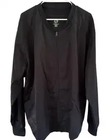 AUW Black Scrub Jacket size 2XL