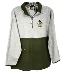 VTG Mickey Unlimited XL Fleece Pullover‎ Disney Sweatshirt Embroidered 919