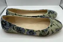 Asos Floral Fabric Slip On Ballet Flats Women's SZ 6 NWOB