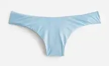 J.Crew  Curved-waist cheeky bikini bottom | Blue Mist | Blue Mist | NWT