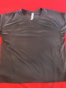 Athleta Sport Performance T-Shirt Womens Size Large Black Stretch Nylon Blend