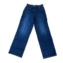 Universal Threads Blue Dark Wash Relaxed Wide Legs Jeans