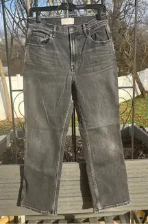 Everlane Women’s The Cheeky Bootcut Cropped Jeans in Faded Black Sz 29 Stretch