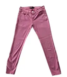 BDG Urban Outfitters Skinny Red Striped Tapered Zipper‎ Jeans Size 27 Y2K Grunge