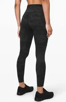 Lululemon Fast and Free Tight II 25” Incognito Camo Multi Grey |Size 6 Like New!