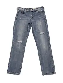 Anthropologie Pilcro Jeans Slim Boyfriend Blue Denim Jeans Size Women's 29