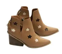 NIB! Silvia Cobos Shoot For The Moon Leather Booties - Size 6.5