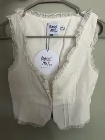 White Princess Polly Top