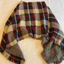 Fleece Sweater Blanket Poncho Tartan Plaid One Size Red Navy Tan Hunter Green