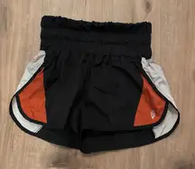 Black and Orange Free People Shorts