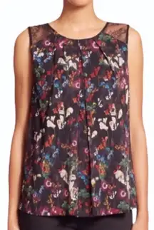 Alice + Olivia Bertha Lace Shoulder Tank no size‎