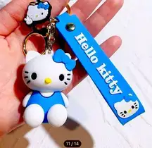 Hello kitty blue keychain