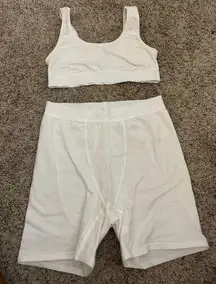 White boxer brief set