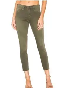 L’AGENCE Margo high rise skinny in Picholine green. Size 24