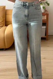 Distressed Playboy Pacsun Jeans with pink logo