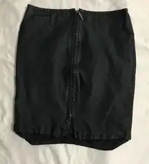 Express Vintage 100% Leather Pencil Skirt Size 5/6 EUC