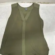 Covington Green Sleeveless Tunic Blouse
