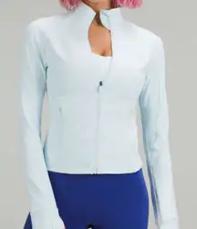 24. Lululemon Nulu Cropped Define Jacket Powder Blue