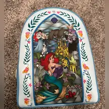 NWT Disneys Loungefly Little Mermaid Stained Glass Mini Backpack