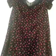 Mi Ami off the shoulder lace Rose slip dress size small
