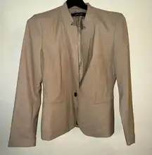 Zara tan basic blazer