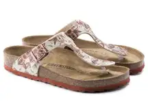 Birkenstock Gizeh Birko-Flor Boho Flowers Earth Red