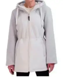 1 Madison Expedition Hooded Teddy Jacket in Gray Size Large