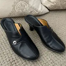 Cole Haan Devon Leather Clog Mule Slides - like New - Size 8B