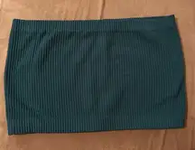 Aura Ribbed Emerald Green Bandeau Size M/L