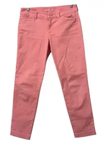 Old Navy Pixie Chino Pants Size‎ 4 Rainer Cherry Modern Stretch Summer Spring