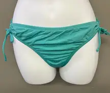 Apt. 9 String Turquoise Bikini Bottom Adjustable Side Strings - Size 6