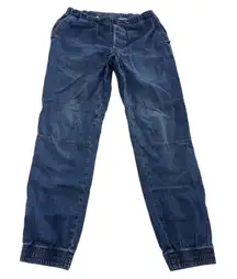 American Apparel Pants Womens XS‎ Blue Denim Elastic Waist Jogger Made in USA