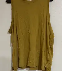 Carhartt Green Muscle Tee Relaxed Sleeveless Top