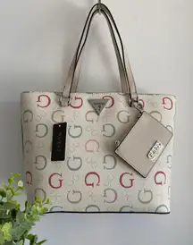 NWT colorful Logo Tote Bag & Pouch