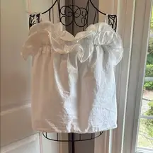 Sugar lips ruffled, contemporary spaghetti strap blouse