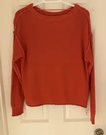 Chelsea & Theodore Rust Sweater, Small, Cinnamon Stick, 100% Cotton!‎