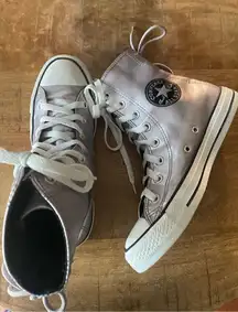 Converse Shoes Chuck Taylor All Star Slouchy Metallic Purple Sneakers Womens 6,5