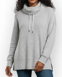 Ellen Tracy Light Gray Cowl Neck Knit Pullover Sweater Women’s Medium