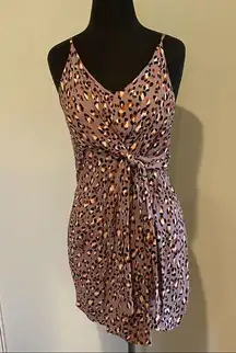 Karlie Leopard Print Dress large