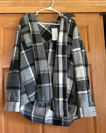 Black And White Checked Flannel