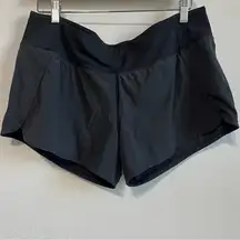 Lululemon Women’s 2 Run Times Black Lined Athletics Shorts Size 12