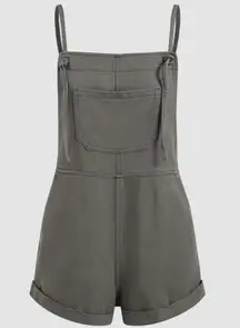 CIDER DENIM POCKET ULTRA SHORT ROMPER - medium