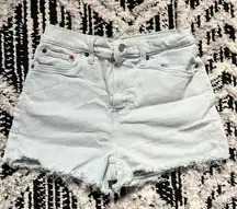 Levi Frayed Denim Shorts