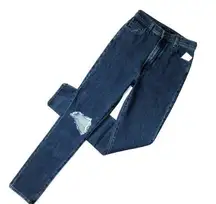 NWT J Brand 1212 Runway Straight in Experience Destruct Super High Rise Jeans 27