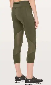 Lululemon Pace Rival Crop dark olive