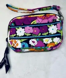 Vera Bradley Zip Around Wallet Wristlet Va Va Bloom Pink Floral